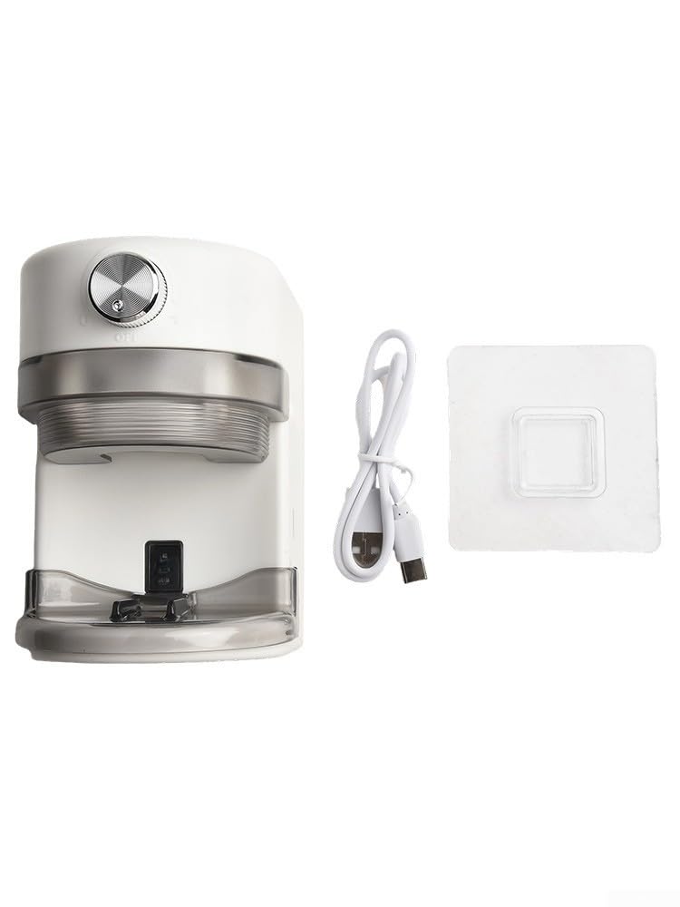Dispenser automatico di dentifricio che combina tecnologia a induzione con montaggio a parete perforato per un facile controllo del dentifricio (bianco)