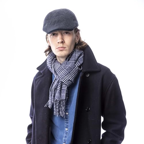 Dark Blue Wool Mix Duck Bill Cap Hat from Heritage Traditions