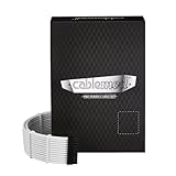 CableMod C-Series Pro ModMesh Sleeved 12V-2x6 12VHPWR Dual StealthSense Cable Kit for Corsair Type 4 RM Black Label/RMi/RMX (White)