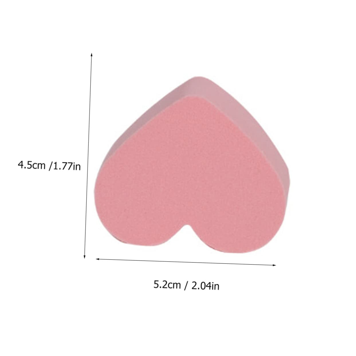 Gogogmee 2Set Heart Shaped Makeup Powder Puff for Easy Application Non Hydrophilic Sponge for Foundation Blush Highlighter Convenient Travel Pink Beige