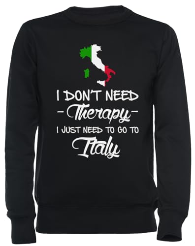 Sweat-shirt Italie noir pour exprimer votre amour du voyage et de la dolce vita