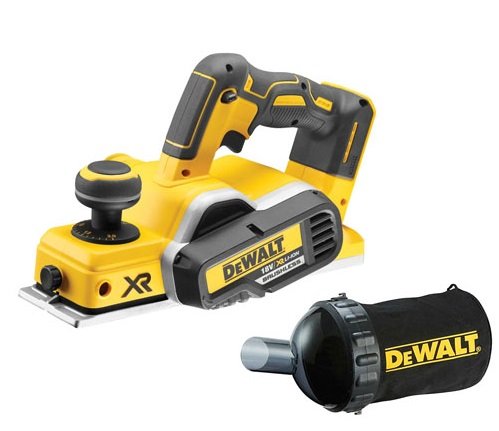Dewalt DCP580N 18V XR Brushless Planer (Body Only) with DWV9390 Dust Bag