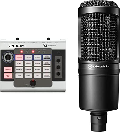 Zoom V3 Vocal Processor & Audio-Technica AT2020 Microphone