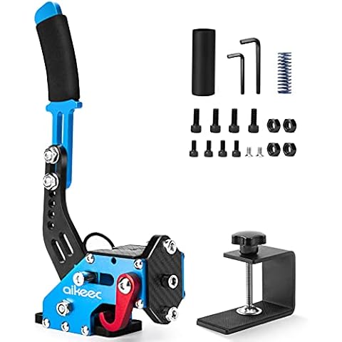 aikeec 64 Bit USB Handbrake with Clamp for PC Windows Sim Racing Games G25 G27 G29 T500 FANATECOSW Dirt Rally with Handle Grip Cover