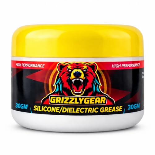 100% Silicone Grease 30g - Waterproof Dielectric Lubricant for O-Rings Gaskets Seals Automotive & Plumbing | High-Temperature | Non Toxic by GrizzlyGear Brand: GrizzlyGear (30gm)