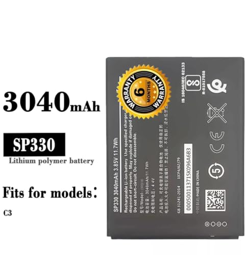 Image of THE BATTERY STORE Original Battery for Nokia C3 SP01Z01Z2249Y Model: SP330 (3040mAh) battrey with 6 Month Warranty and High Capacity Battery Backup (for Nokia C3)