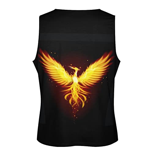 Camiseta sin mangas hombre gimnasio Phoenix Bird culturismo 5XL 6
