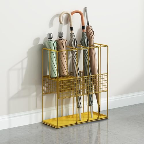 Large Capacity Metal Umbrella Stand Commercial Umbrella Holder with Removable Drip Tray for Corridors and Entrances Stylish & Design for Home & Office Use