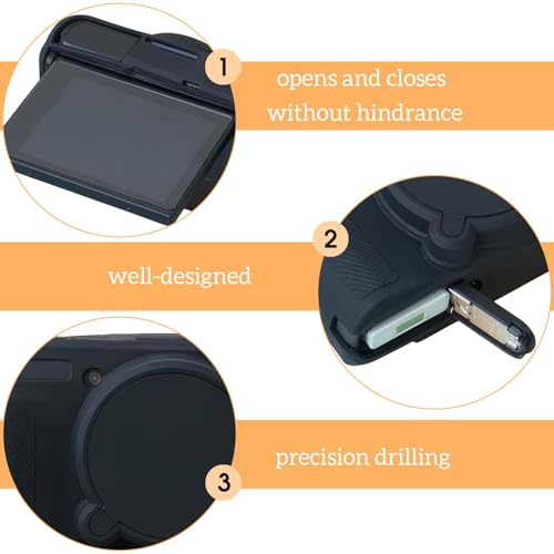 Kameratasche für Canon SX730 SX740, Schlanke Silikon Hülle Schutzhülle Weich, Passgenaues Cover für PowerShot SX740 HS Digitalkamera, Leicht und Robust, Schutz vor Kratzern Staub und Stößen