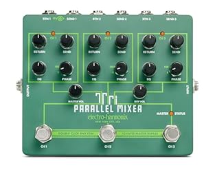 Run up to three FX Loops in parallel and create sounds that are not possible by connecting effects in series. Switch seamlessly between FX Loops in XOR mode Send one instrument out to three separate amplifiers Mix three instruments into a single outp...