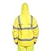 Portwest H440 Men's Waterproof Hi Vis Rain Jacket - Reflective Lightweight Safety Workwear with Pockets and Hood Yellow, Small