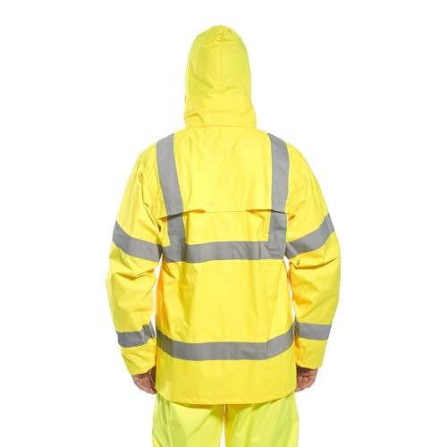Image of Portwest UH440 Men's Lightweight Waterproof Hi Vis Reflective Rain Jacket