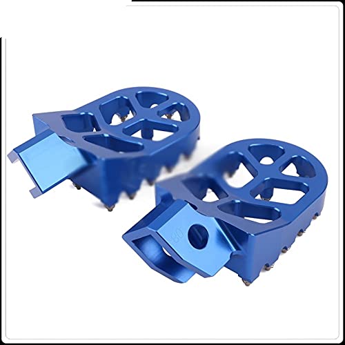 Repose-Pieds Moto CNC Bleu Yamaha XT structure évidée anti-accumulation mud