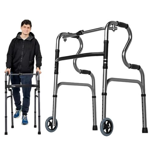 Image of HANNEA Walking Aid for Elderly Rehabilitation Walker with Wheels Assistive