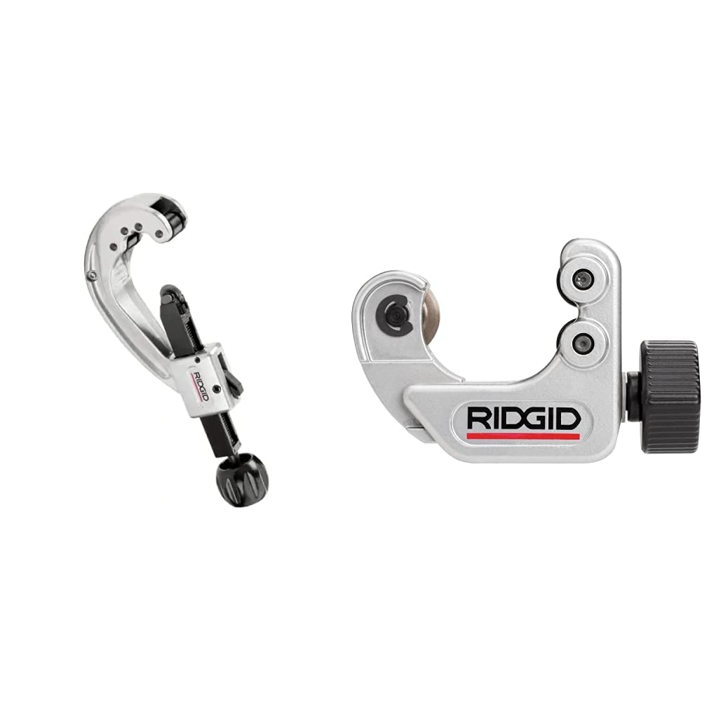 RIDGID Tubing Cutter Bundle - (31642) Quick-Acting Tubing Cutter and (40617) Close Quarters Tubing Cutter