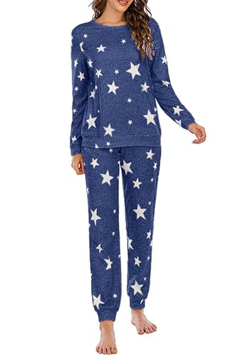 Vêtements de nuit pyjama ensembles de salon chauds imprimé étoile