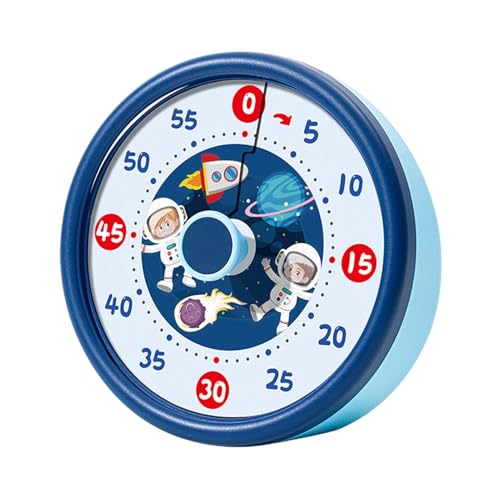 Temporizador visual para niños, dispositivo de 60 minutos, reloj silencioso, temporizador visual de cuenta regresiva con diseño, para estudiantes y profesores, adultos, para el aula y la cocina