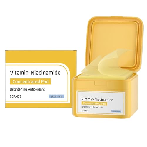 Almohadillas De Vitamina Niacinamida, Almohadillas Tónicas Hidratantes, Almohadillas Tónicas Para El Cuidado De La Piel, Con Fórmula No Irritante, Hidratantes E Hidratantes, 130 G, Para Todo Tipo