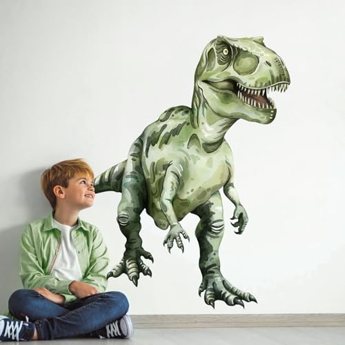 Vinilo Decorativo Dinosaurio Tyrannosaurus 108x130 cm miniatura 2