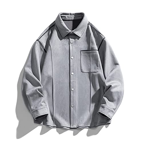 Veste cargo homme coupe oversize l'authenticité du rétro gris