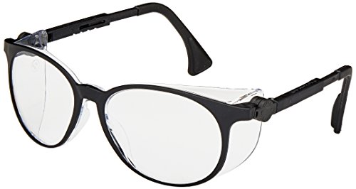 Uvex S4000 Flashback Safety Eyewear, Black Frame, Clear Ultra-Dura Hardcoat Lens