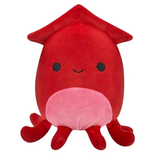 Squishmallows 5 inch Little Plush Altman Red Squid Officially Licensed Kellytoy Plush Toy Colorful Soft Gift for Kids Girls & Boys Washable Squishy Stuff Toy Multicolor All Age