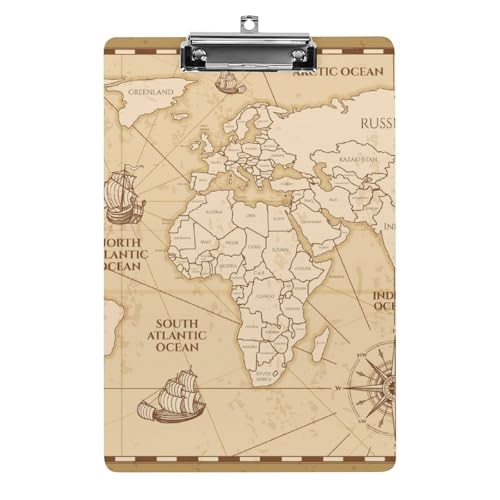 Porte-formulaires carte du monde A4 haut de gamme pour la gestion rigoureuse de documents