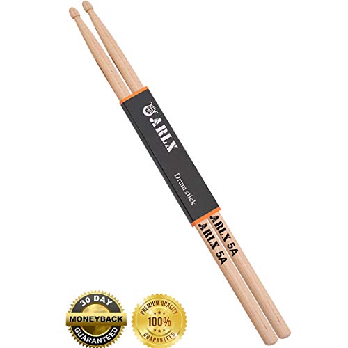 Drum Stick 5A Wood Tip Drum Sticks 5a Drumstick (1 Pair Oak)