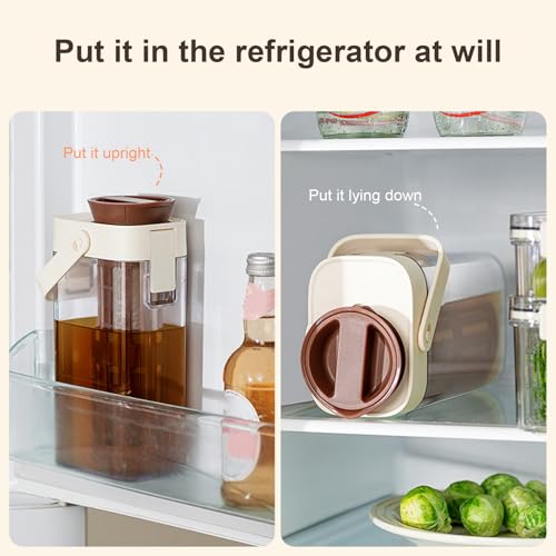 Pichet avec couvercle 1000ml transparent étanche pour café et boisson