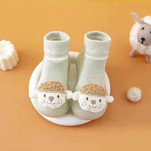 Infant Boys Girls Animal Cartoon Socks Shoes Toddler Fleece WarmThe Floor Socks Non Slip Size 2 Baby Shoes Girls2