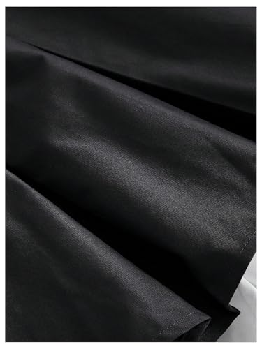 SOLY HUX Women's Mini Skirt Pleated High Waisted Layered A Line Color Block Casual Skirts4