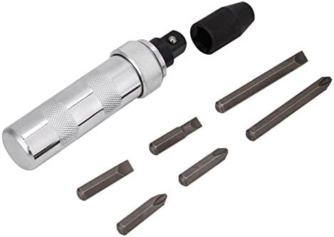 Impact Screwdriver Set, 7pcs/Set Heavy Duty Impact Driver Screwdriver Bits Kit Manual Impact Driver with Case Disengage Rusted Fasteners or Frozen ...