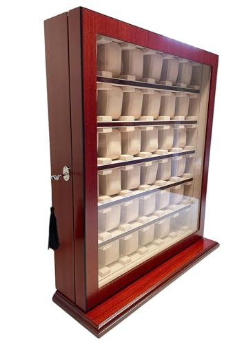 Uhrenhuette Vitrine pour montres Vitrine de table Marron 36 montres N° 9