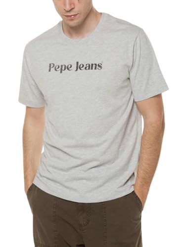 Pepe Jeans Para Hombre. PM509374 Camiseta Clifton Gris (M), Casual, AlgodóN, Manga Corta, Sostenible Pepe Jeans Para Hombre. PM509374 Camiseta Clifton Gris (M), Casual, AlgodóN, Manga Corta, Sostenible