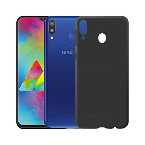 Image of Case Creation Luxurious OG Series for Samsung Galaxy M20 Case Cover,Anti-Dirty Slim Case Frosted Matte Cute Candy TPU Raised Bezel (Splash of Color) Back Cover for Samsung M20 -Black