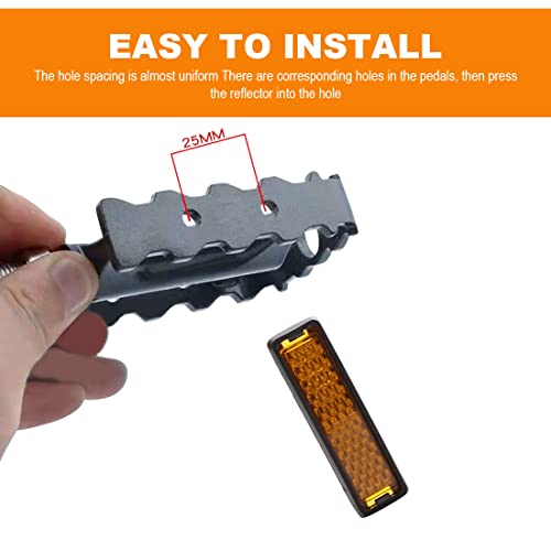 LIUJZZJ 8 Pezzi Pedale Catarifrangente per