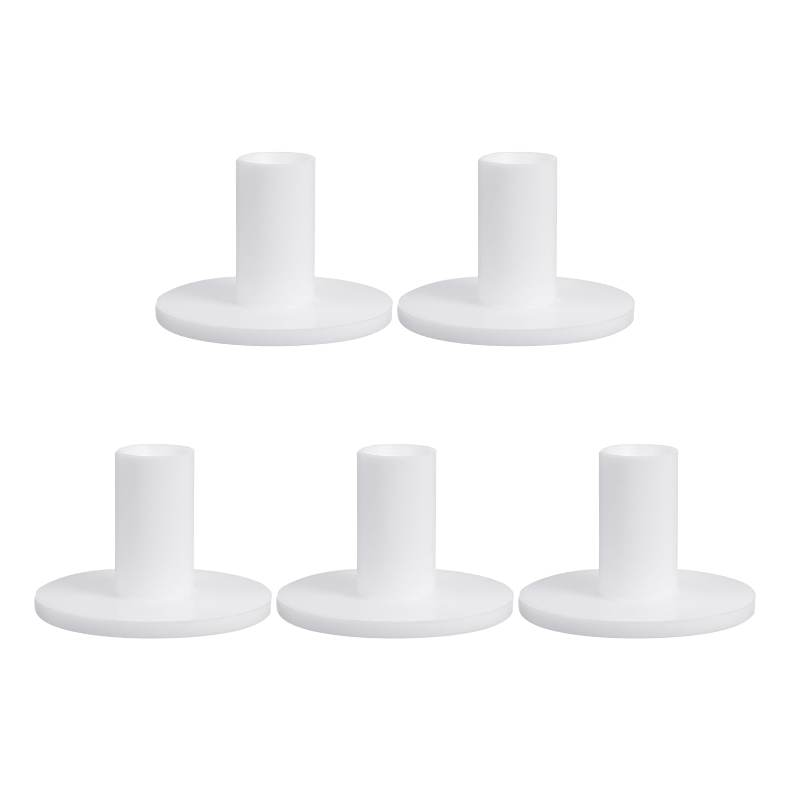 PATIKIL 1.4 Inch Rubber Golf Tees, 5 Pack Tall Practice Training Driving Range Tees Stable Ball Holder for Outdoor Indoor Hitting Mat, White