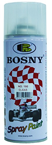Bosny Aerosol Spray Paint (400 ml, Glossy Finish, White)