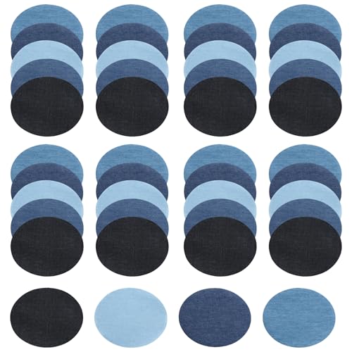 Flicken zum Aufbügeln, 20 Stück Bügelflicken Oval, 5 Farben Aufbügelflicken, Kleidung Flicken für Sweatshirt Lose T-Shirt Blusen Tops Zubehör