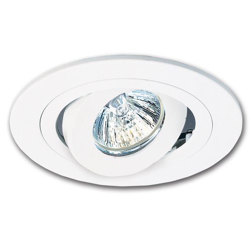 HALO 1.75 in. Aperture White Recessed Low-Voltage Gimbal Trim for 4 in. Recessed Housing