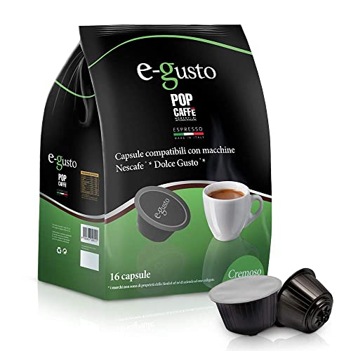 Compatibile Con Nescafe Dolce Gusto 96 Capsule Pop CaffÈ E-GUSTO M. 2 Cremoso Cialde - 9