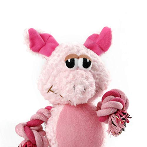 Brinquedos de mastigar duráveis para cães Popetpop Brinquedos de pelúcia para cães com pernas de cor