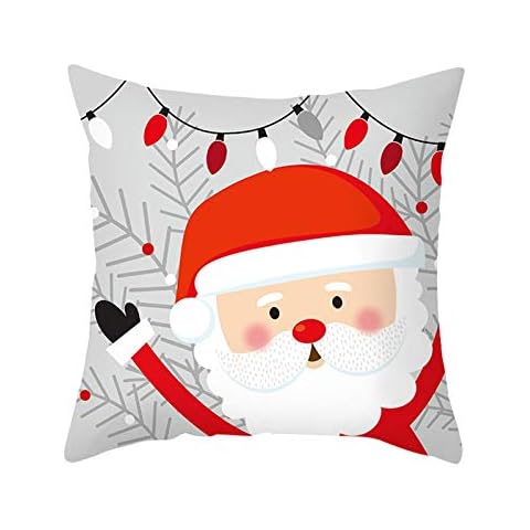 Homxi Cartoon Santa Christmas Pillow Covers Cover