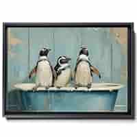 画材 Penguin Bib Penguin - Pet Bib – Pet Art Space