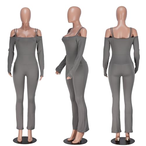 Image of Jigfar Women Sexy Elegant Bodycon Jumpsuit Going Out Romper Birthday Party Club Night Outfits