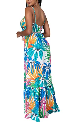 Image of SheKiss 2026 Women's Casual Summer Floral Long Maxi Dresses Floor Length Sleeveless Plus Size Sundresses