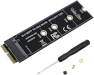 Arestech M.2 NVME SSD Convert Adapter for Upgraded MacBook Air Pro Retina Mid 2013-2017, NVME/AHCI SSD Upgraded Kit for A1465 A1466 A1398 A1502 - Standard Size