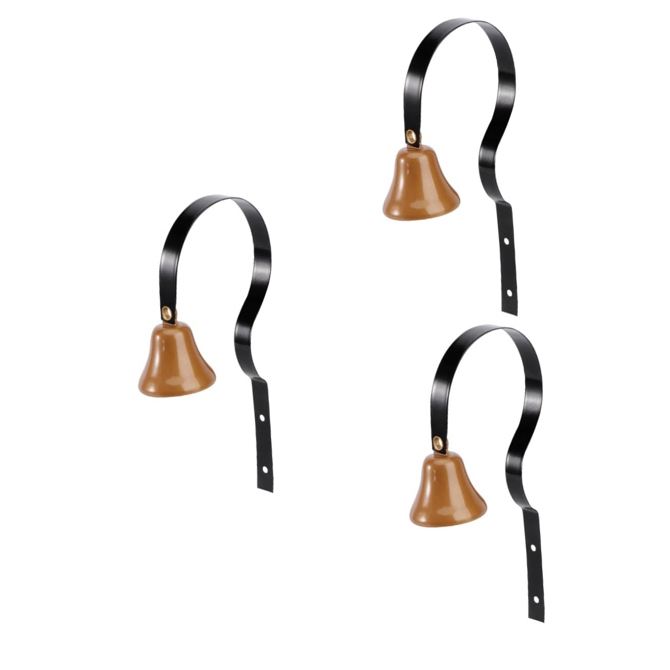 Housoutil 3pcs Potty Training Bells for Dog Door Bell Brass Hanger Easy Wall Mount Doggy Doorbell