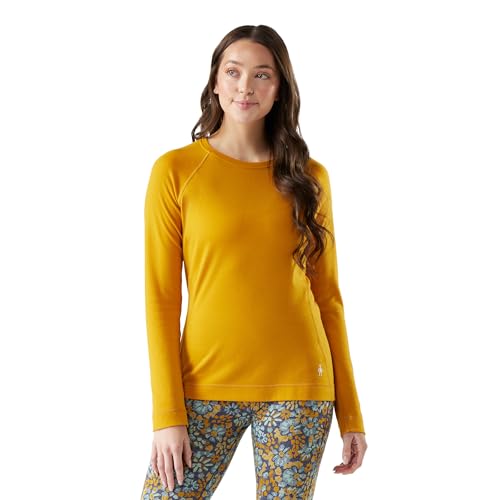 Smartwool Camiseta feminina padrĂŁo Merino 250 camada de base, outono sol