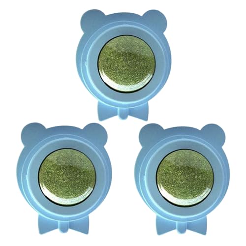 Juguete para Gatos Bola De Hierba Gatera - Juego De 3 Unidades Pelotas De Menta para Pared - Golosinas Silvervine Rascador Facial Morder Interactivo Dentición Juego, Interactivo Exterior para Enr
